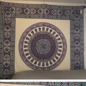 Blue and purple tapestry from UrbanOutfitters🦋💟